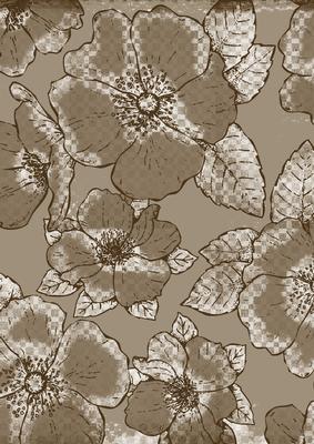 Bride and Groom Natural 1 Floral A4 Backing Paper