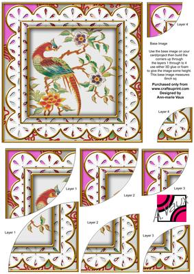 Oriental Phoenix Anglaise 6in Duo Corner Stacker