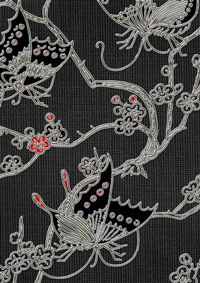Oriental Parrot 1 Floral A4 Backing Paper