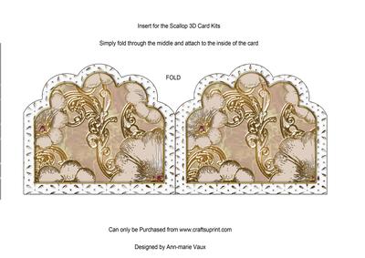 Natural and Pink Rose Best Wishes 1 Matching Card Insert