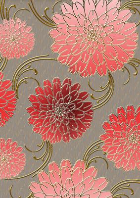 Pink Tones 1 Mega Flowers A4 Backing Paper