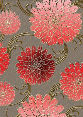 Pink Tones 3 Mega Flowers A4 Backing Paper