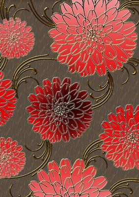 Pink Tones 4 Mega Flowers A4 Backing Paper