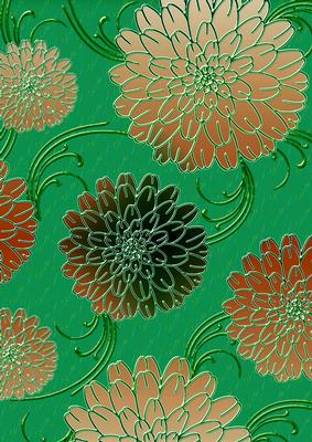 Pink Tones 12 Mega Flowers A4 Backing Paper