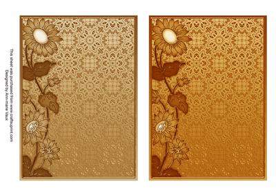 Naturals Lace Daisy 7x5in Card Base Edger