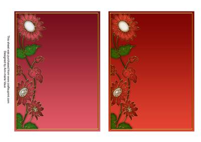 Reds Plain Daisy 7x5in Card Base Edger