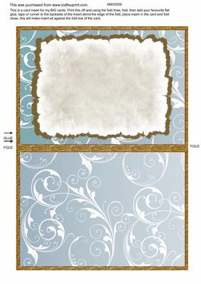 Christmas Choirboy Big Card Insert