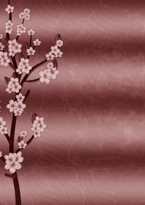 Metallic Smokey Pink Blossom A4 Backing Paper