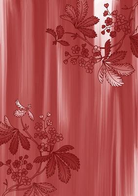 Pink Floral Corner Painted A4 Backing Paper