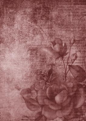Vintage Tea Rose Smokey Pink A4 Backing Paper