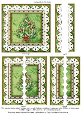 Christmas Tree Anglaise 5in Side Stacker