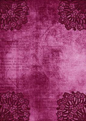 Ornate Floral Corner Cerise A4 Backing Paper