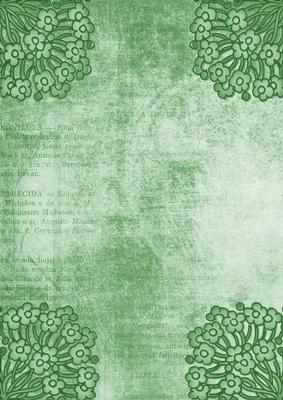 Ornate Floral Corner Mint A4 Backing Paper
