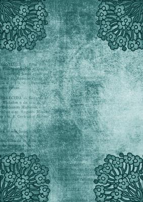 Ornate Floral Corner Smokey Peacock A4 Backing Paper