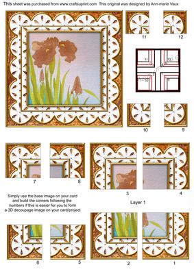 Natural Iris Anglaise 5in Quad Corner Stacker