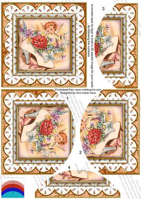 Peach Shoe Fairy Anglaise 5in Round Bottom Stacker