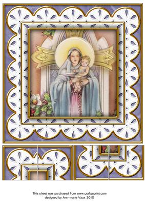 Mother Mary Anglaise 8in Picture Topper Sheet