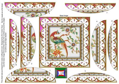 Oriental Pheonix Anglaise 5in Rounded Spiral Stacker