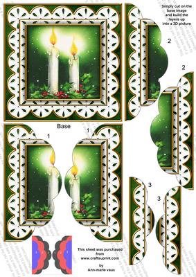 Candle Duo Anglaise 5in Scallop Side Stacker