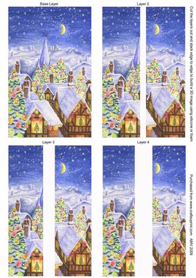 Christmas Lights Candy House Side Stacker