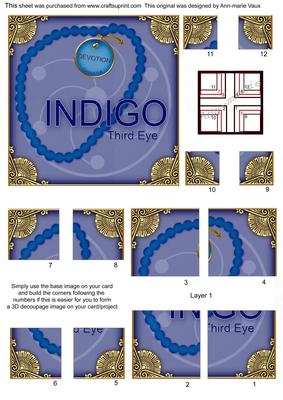 Chakra Indigo 5in Quad Corner Stacker