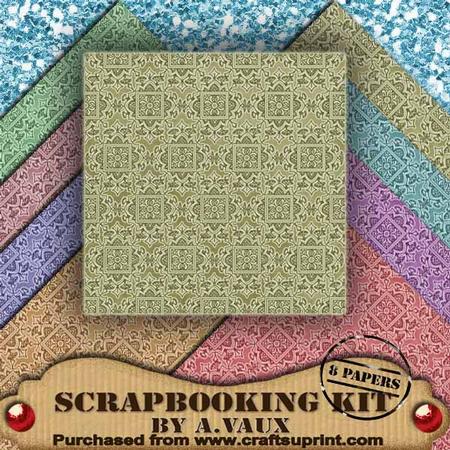 Small Fancies Pastels 8 Scrapbooking Papers Kit