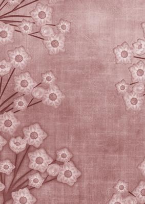 Floral Border Smokey Pink A4 Backing Paper