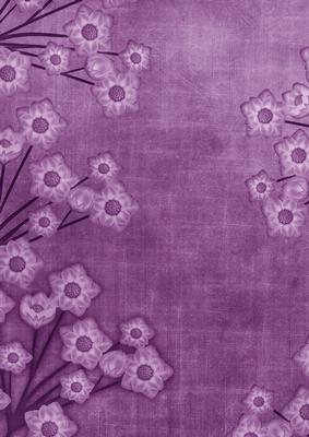 Floral Border Purple A4 Backing Paper