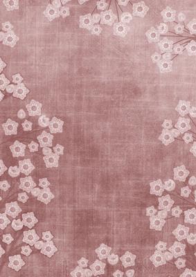 Smokey Pink Mini Floral Border A4 Backing Paper