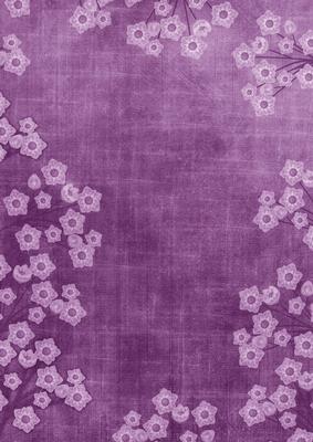 Purple Mini Floral Border A4 Backing Paper