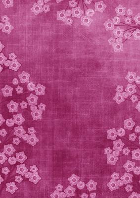 Cerise Mini Floral Border A4 Backing Paper