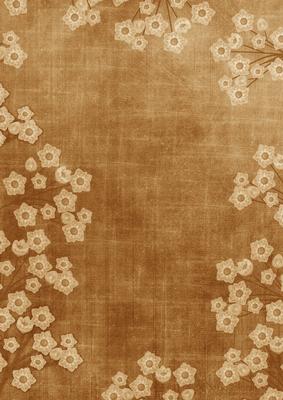 Original Vintage Tea Mini Floral Border A4 Backing Paper