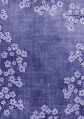 Vintage Blue Mini Floral Border A4 Backing Paper