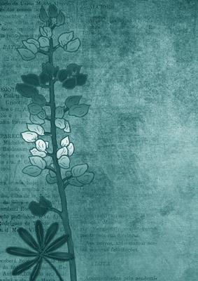 Lupin Edge Smokey Teal A4 Backing Paper
