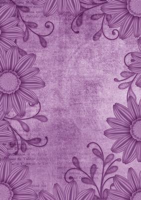 Daisy Edge Smokey Lilac A4 Backing Paper