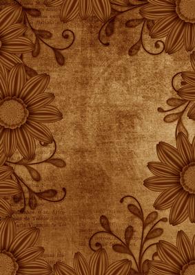 Daisy Edge Original Vintage Tea A4 Backing Paper