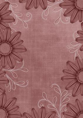 Daisy Edge Smokey Pink Linen A4 Backing Paper