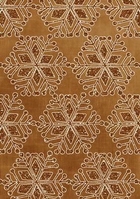 Snowflake1 Linen Original Vintage Tea A4 Backing Paper