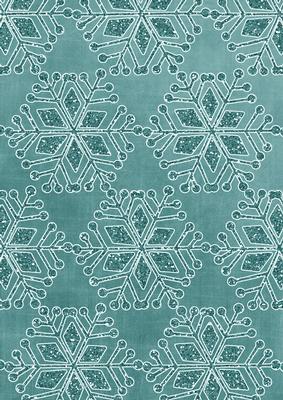 Snowflake 1 Linen Smokey Teal A4 Backing Paper