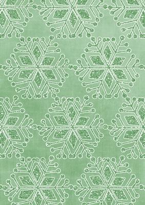 Snowflake 1 Linen Mint Green A4 Backing Paper