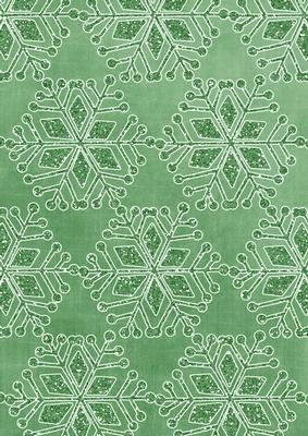 Snowflake 1 Linen Mid Green A4 Backing Paper