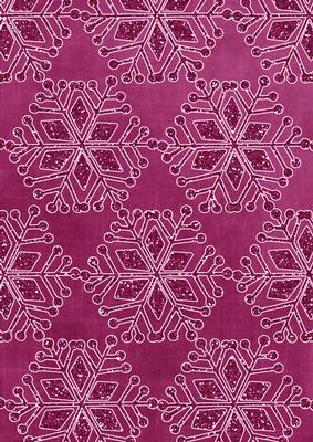 Snowflake 1 Linen Cerise A4 Backing Paper