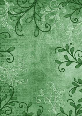 Swirl Edge Mint Green Vintage Tea A4 Backing Paper