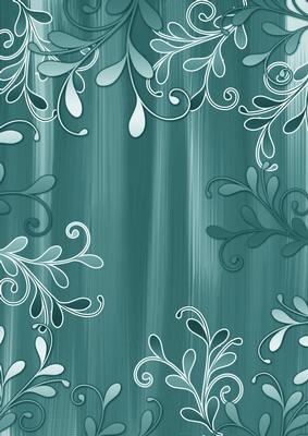 Smokey Teal Painted Swirls A4 Backing Paper
