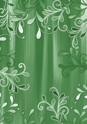 Mid Green Painted Swirls A4 Backing Paper