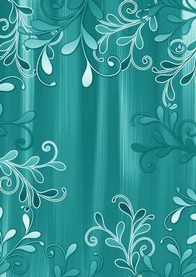 Teal Painted Swirls A4 Backing Paper