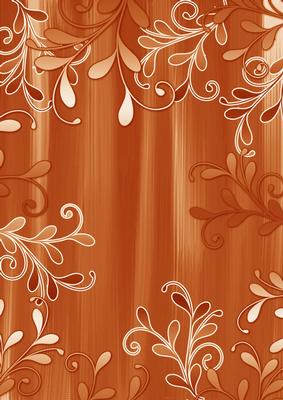 Burnt Orange Painted Swirls A4 Backing Paper