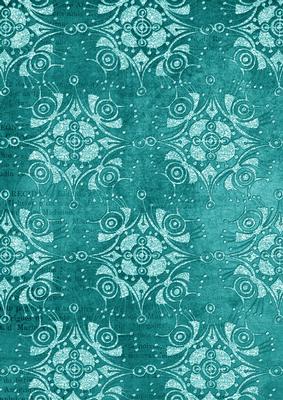 Retro Glitter Flake Teal A4 Backing Paper