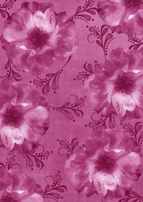 Cerise Blossom Swirl A4 Backing Paper