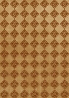 Vintage Tea Daisy Check A4 Backing Paper